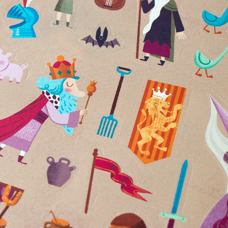 <p>100 medieval stickers</p>